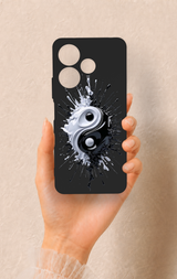 Redmi 13 4G Uyumlu İyi ve Kötü Desenli Silikon Kılıf
