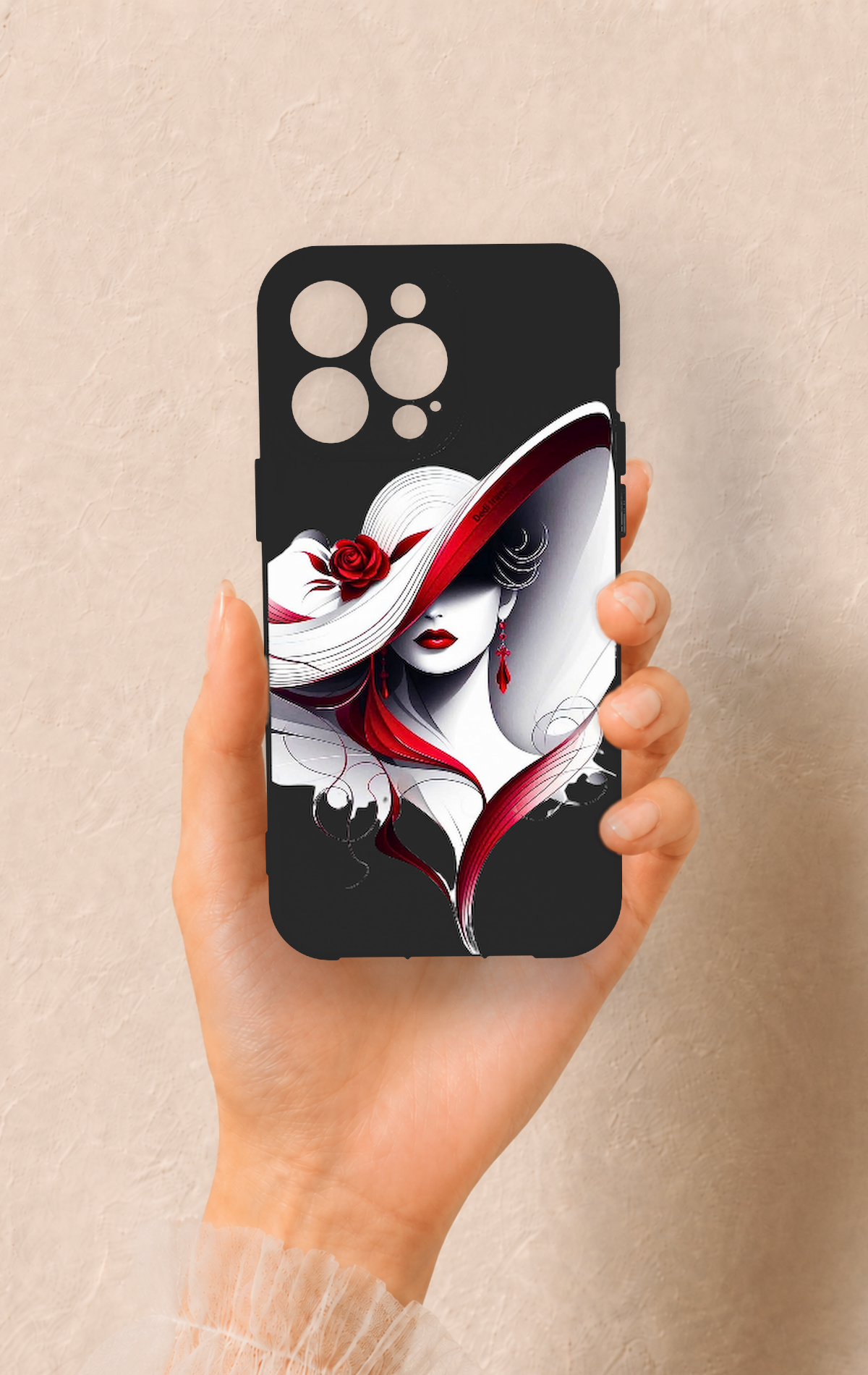 iPhone 13 Pro Max Uyumlu Matmazel Desenli Silikon Kılıf