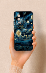 Poco F5 Pro Uyumlu Yıldızlı Gece Desenli Silikon Kılıf