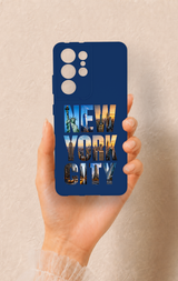 Samsung S21 Ultra Uyumlu New York City Desenli Silikon Kılıf