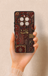 Realme 12 Pro Uyumlu Vintage Halı Desenli Silikon Kılıf