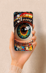 Redmi Note 10 Pro Uyumlu Renkli Göz Bebeği Desenli Silikon Kılıf