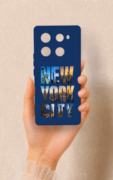 İnfinix Note 40 Pro Uyumlu New York City Desenli Silikon Kılıf