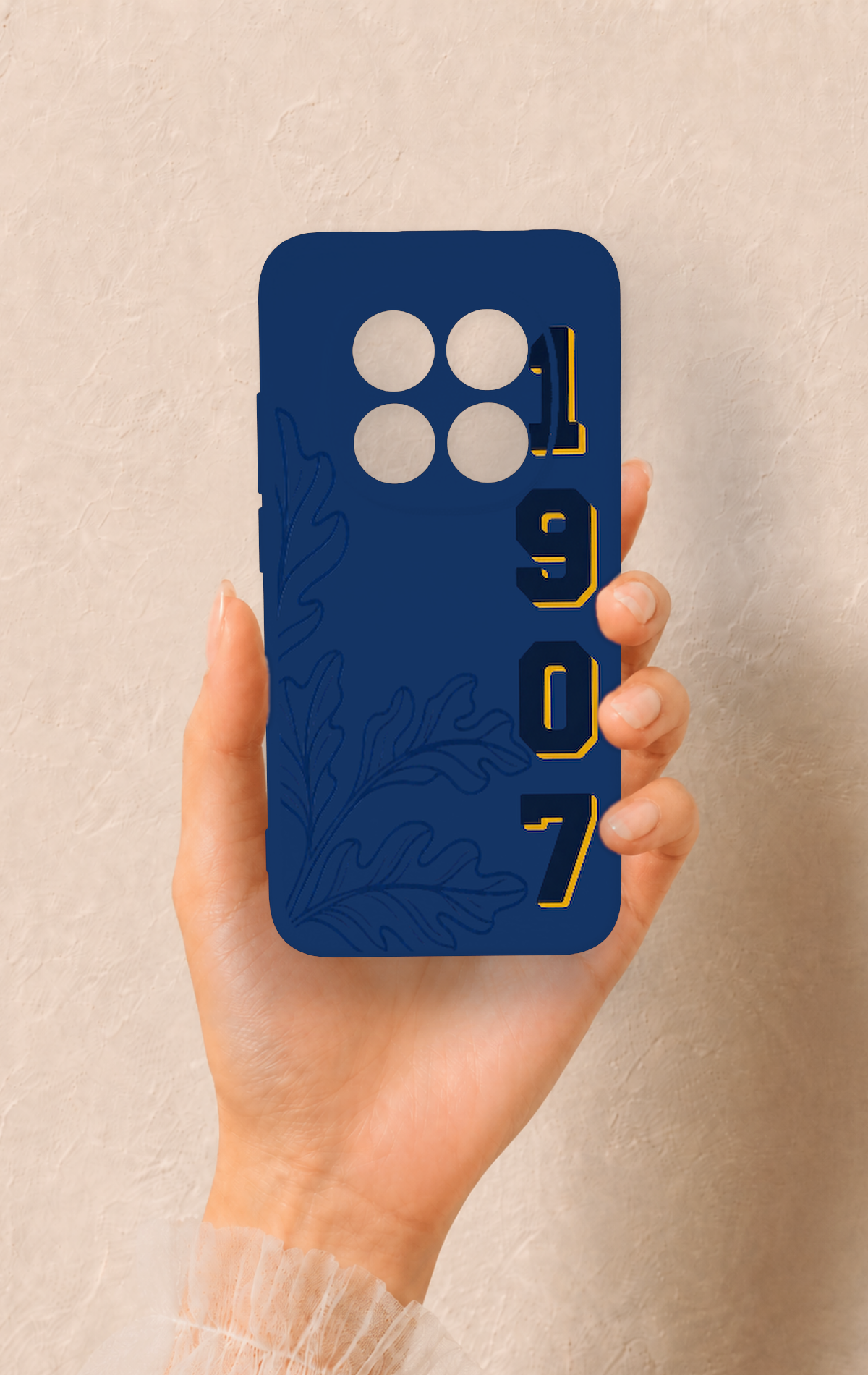 Redmi Note 15 Pro 5G Uyumlu 1907 Palamut Desenli Silikon Kılıf