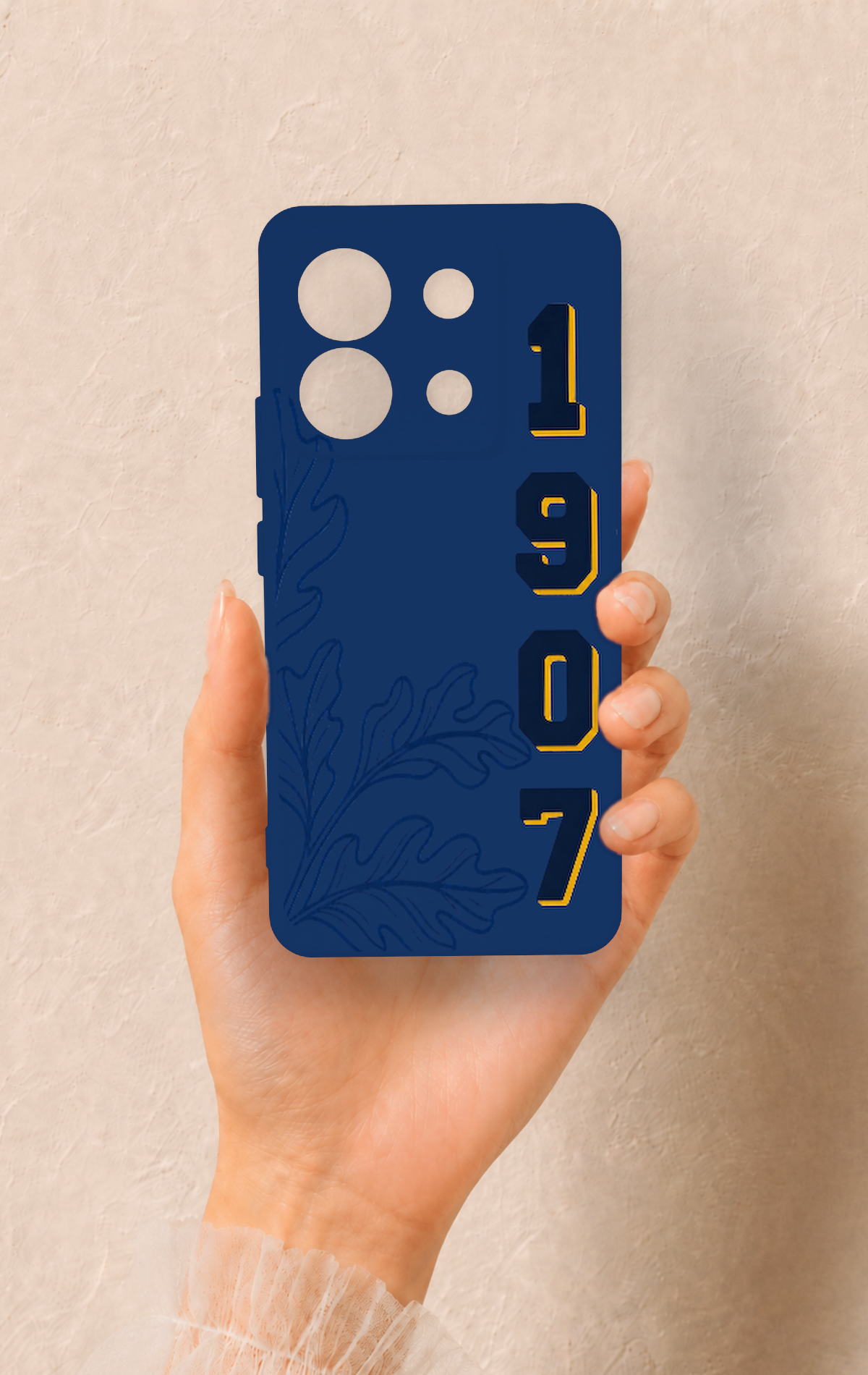 Redmi Note 13 Pro 5G Uyumlu 1907 Palamut Desenli Silikon Kılıf
