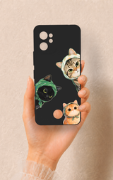Reeder S19 Max Pro Uyumlu Kedi Ekibi Desenli Silikon Kılıf