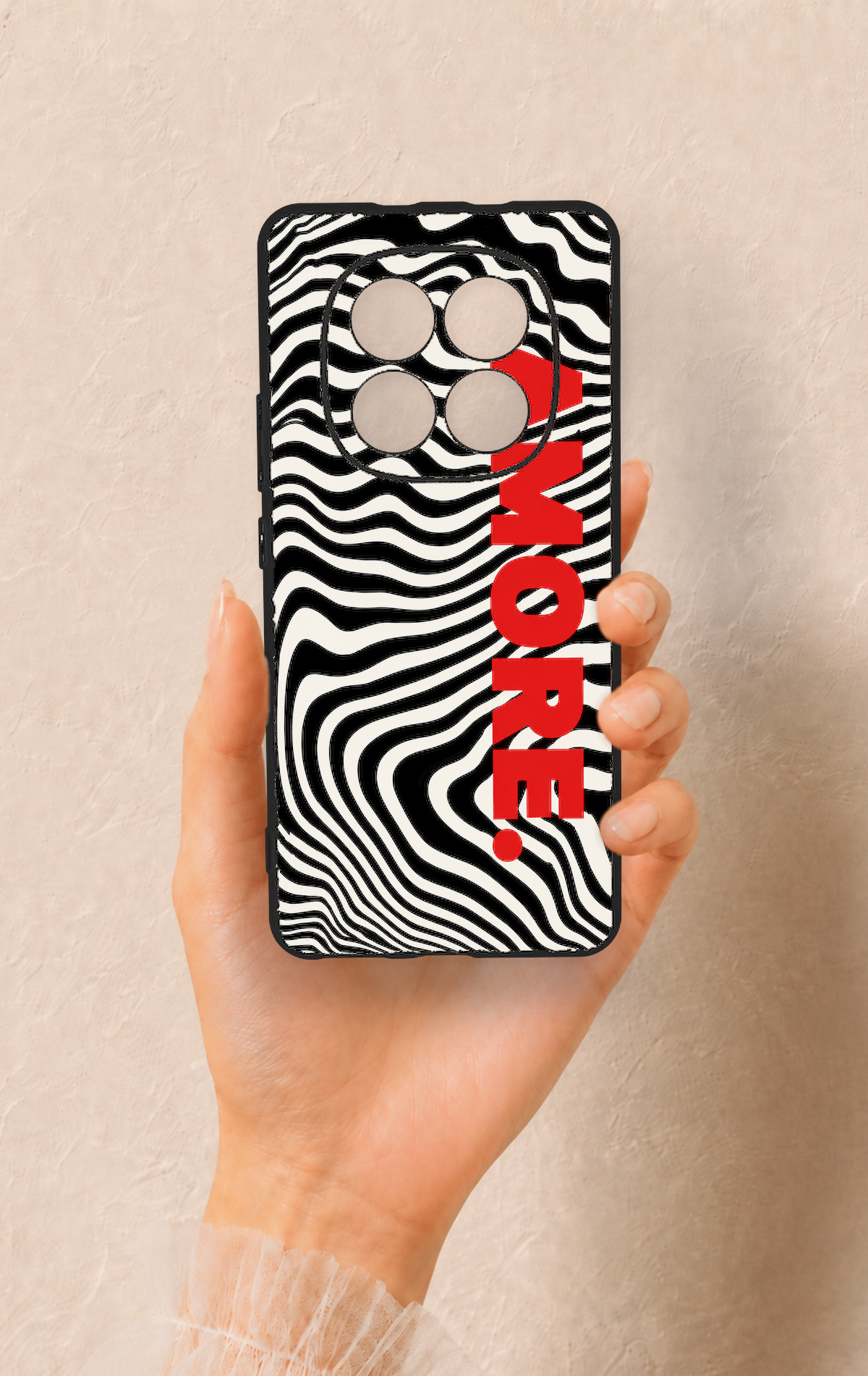 REDMİ NOTE 15 4G Uyumlu Zebra Amore Desenli Silikon Kılıf