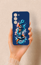 Samsung S23 Uyumlu Anchor Desenli Silikon Kılıf