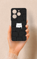Tecno Spark 10 Pro Uyumlu Many Cats Desenli Silikon Kılıf