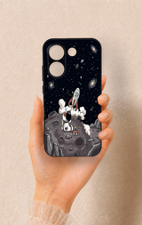 Poco X8 Pro Uyumlu Uzay Astronot Desenli Silikon Kılıf