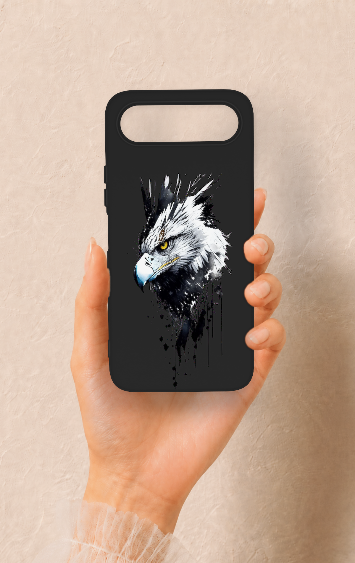 Tecno Spark 50 5G Uyumlu Bald Eagle Desenli Silikon Kılıf