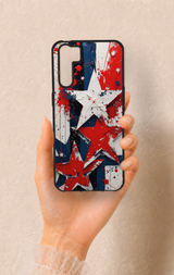 Oppo A91 Uyumlu Star Flag Desenli Silikon Kılıf
