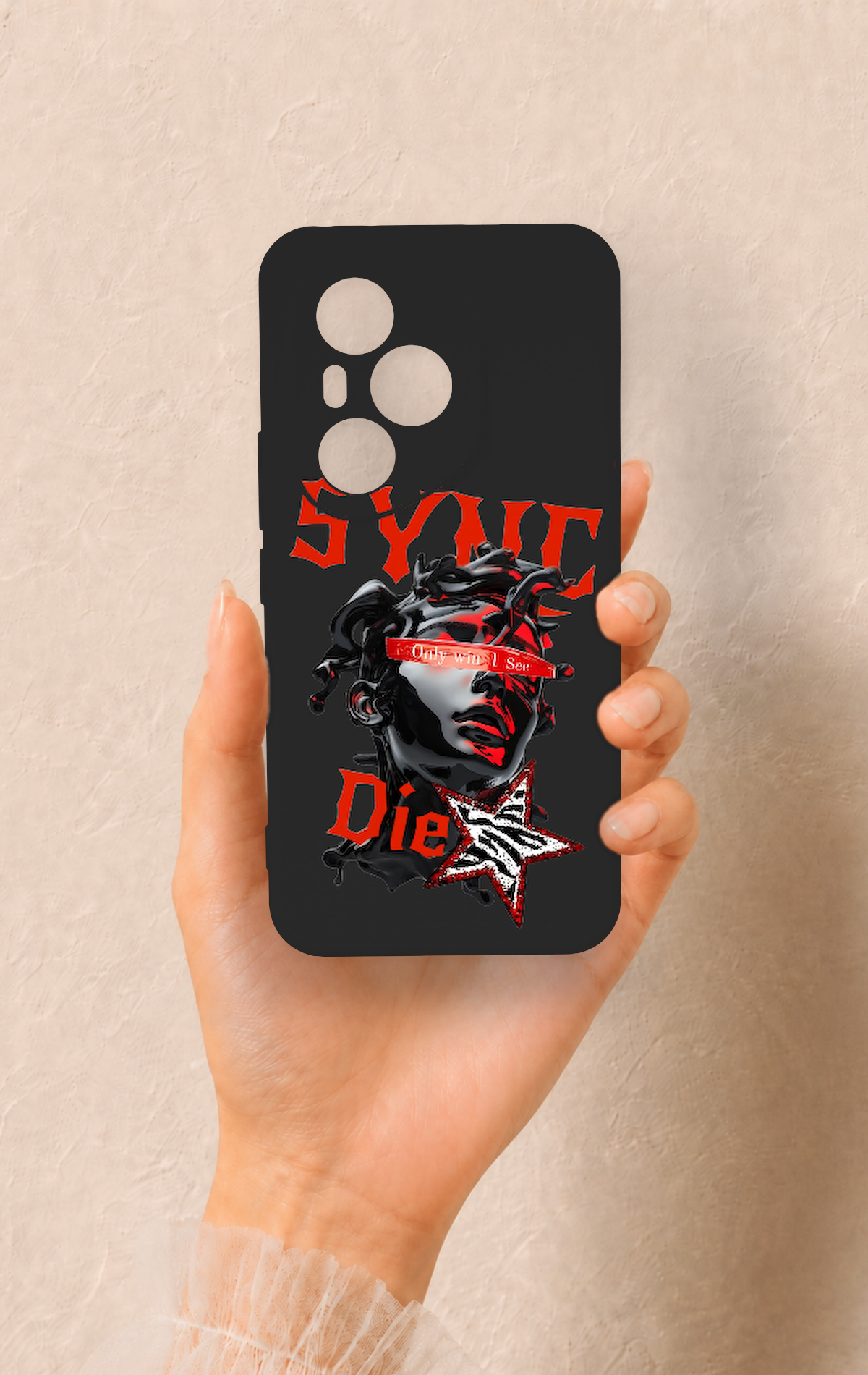 Honor 400 Pro Uyumlu Sync Die Desenli Silikon Kılıf