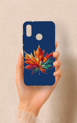 Huawei P20 Lite Uyumlu Renkli Yaprak Desenli Silikon Kılıf