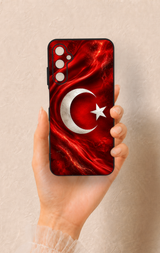 Samsung A05s Uyumlu Türk Bayrağı Desenli Silikon Kılıf