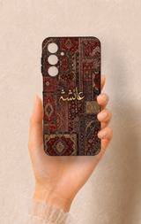 Samsung A16 Uyumlu Vintage Halı Desenli Silikon Kılıf