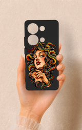 Redmi Note 13 Pro 4G Uyumlu Medusa Desenli Silikon Kılıf