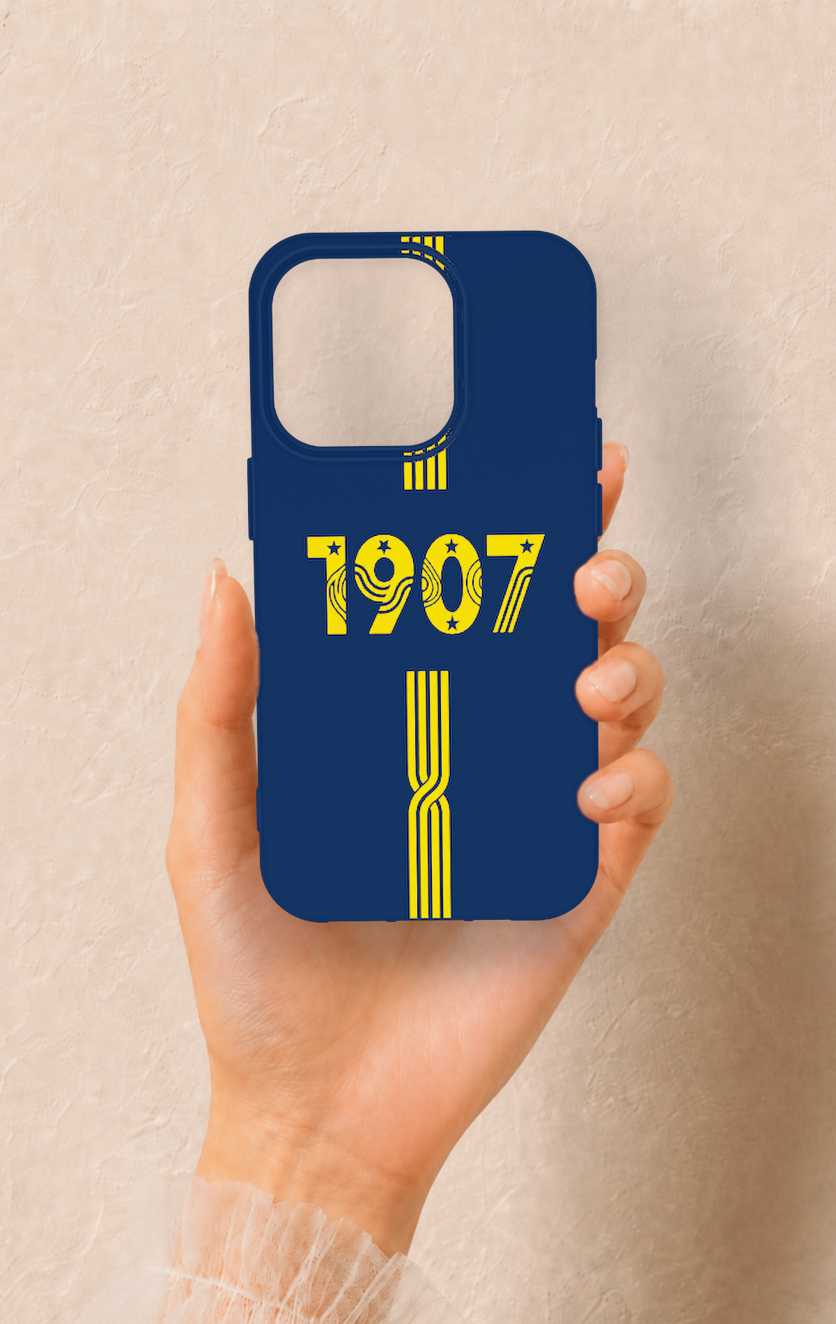 iPhone 14 Pro Uyumlu 1907 Kemer Desenli Silikon Kılıf