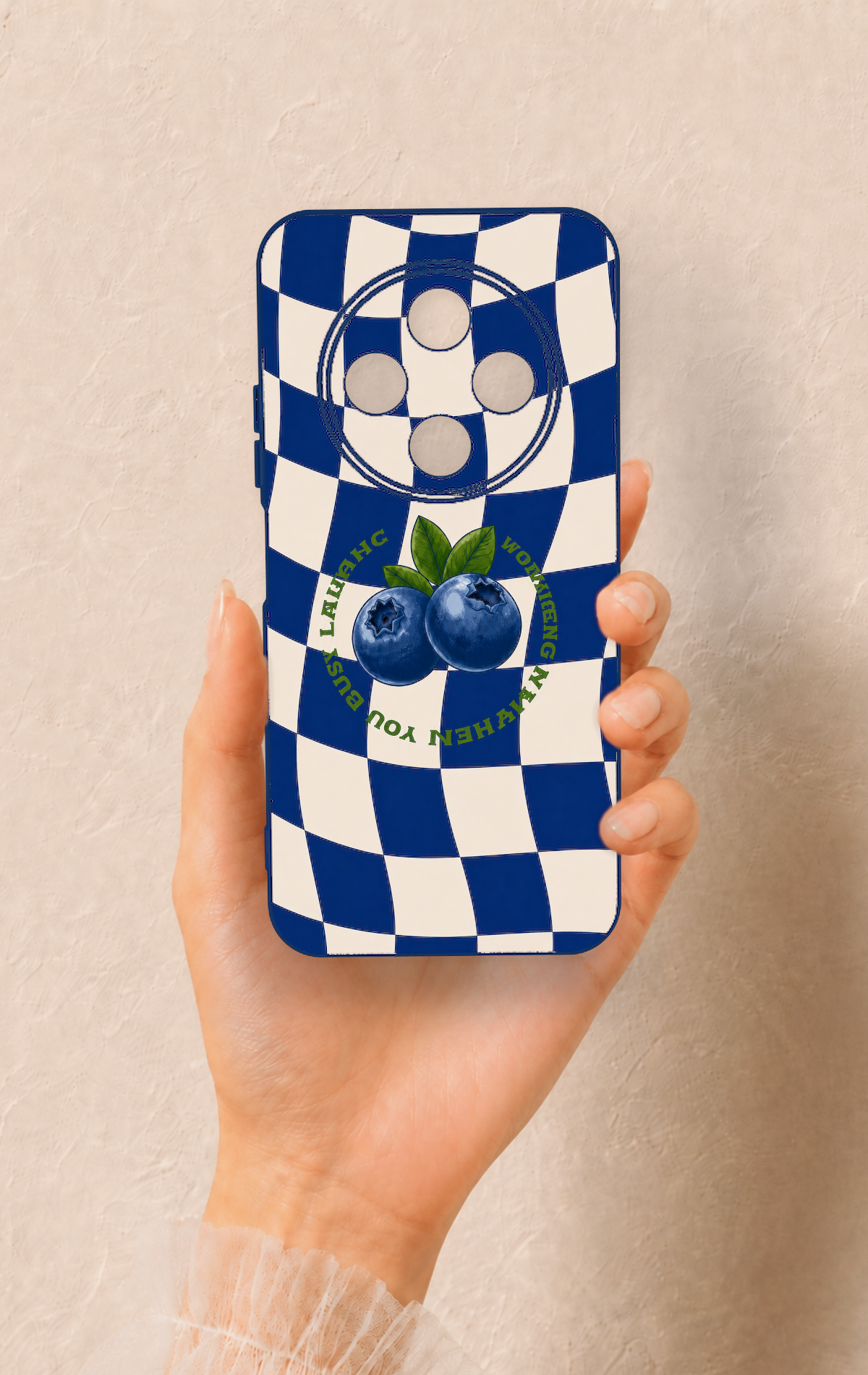 Tecno Spark 30C Uyumlu Yaban Mersini Desenli Silikon Kılıf