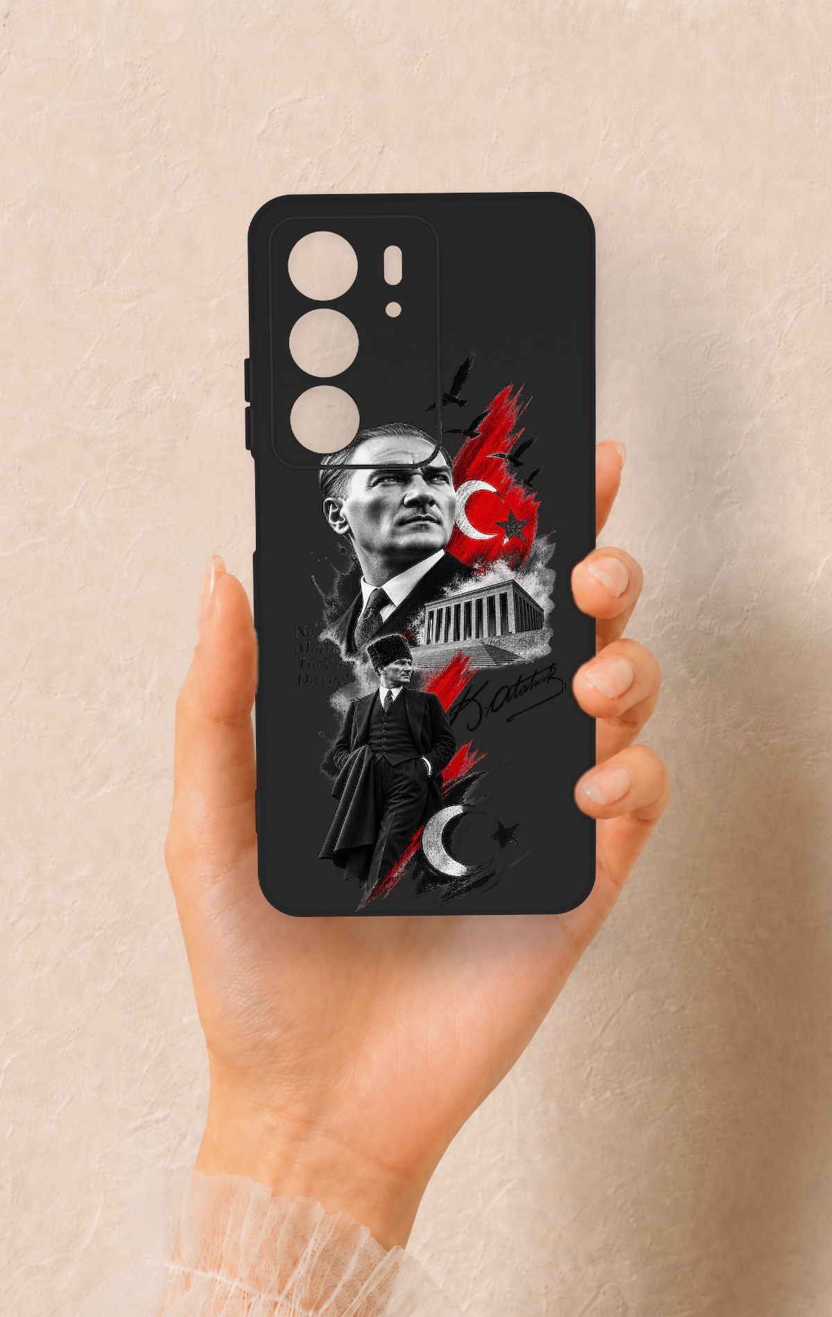 Realme C75 Uyumlu Atatürk Anıtkabir Desenli Silikon Kılıf