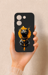 Poco X8 Pro Uyumlu Mısırlı Kedi Tanrısı Desenli Silikon Kılıf