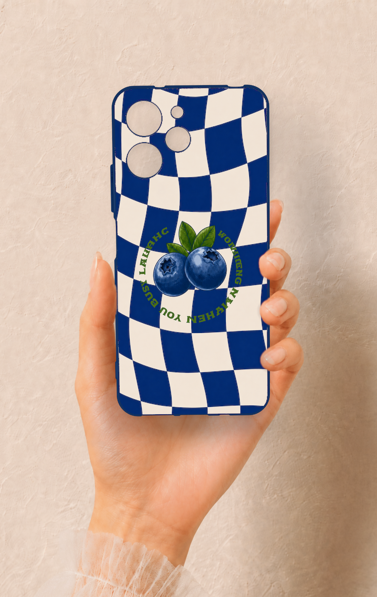 Redmi 12 Uyumlu Yaban Mersini Desenli Silikon Kılıf