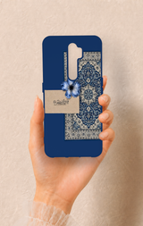 Oppo A5 2020 Uyumlu Mavi Etnik Halı Desenli Silikon Kılıf