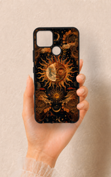 Realme C25 Uyumlu Mistik Güneş Desenli Silikon Kılıf