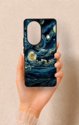 Honor 200 Pro 5G Uyumlu Yıldızlı Gece Desenli Silikon Kılıf