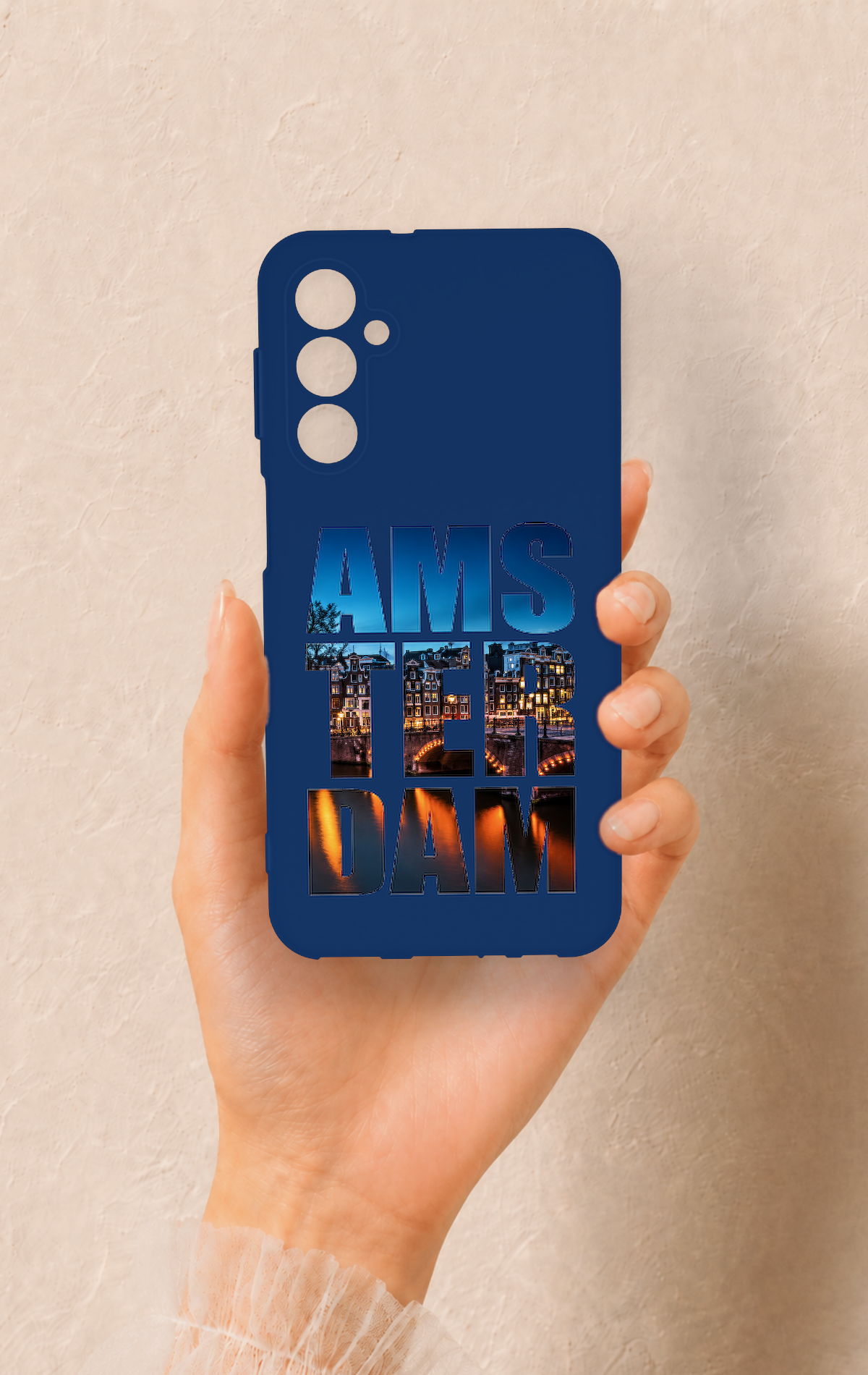 Samsung M34 Uyumlu Amsterdam Desenli Silikon Kılıf