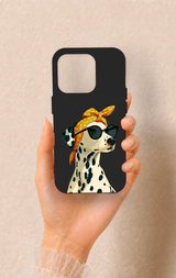 iPhone 15 Pro Uyumlu Cool Dalmaçyalı Desenli Silikon Kılıf