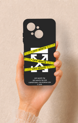 Tecno Spark Go1 Uyumlu Off White Desenli Silikon Kılıf