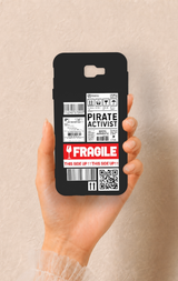Samsung J7 Prime Uyumlu Fragile Desenli Silikon Kılıf