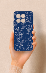 Poco X6 Pro Uyumlu İnce Yaprak Dalı Desenli Silikon Kılıf