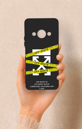 Redmi A3 Uyumlu Off White Desenli Silikon Kılıf