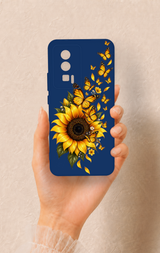 Poco F5 Pro Uyumlu Ayçiçeği Desenli Silikon Kılıf