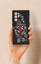 Samsung Note 20 Ultra Uyumlu Rubik Küb Desenli Silikon Kılıf