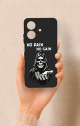 Realme Note 60 Uyumlu No Pain No Gain Desenli Silikon Kılıf