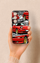Samsung S25 Uyumlu Kırmızı Supra Desenli Silikon Kılıf