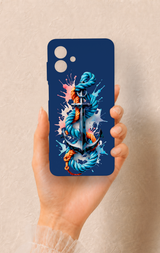 Samsung A07 Uyumlu Anchor Desenli Silikon Kılıf
