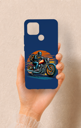 Oppo A15 Uyumlu Moto Rider Desenli Silikon Kılıf