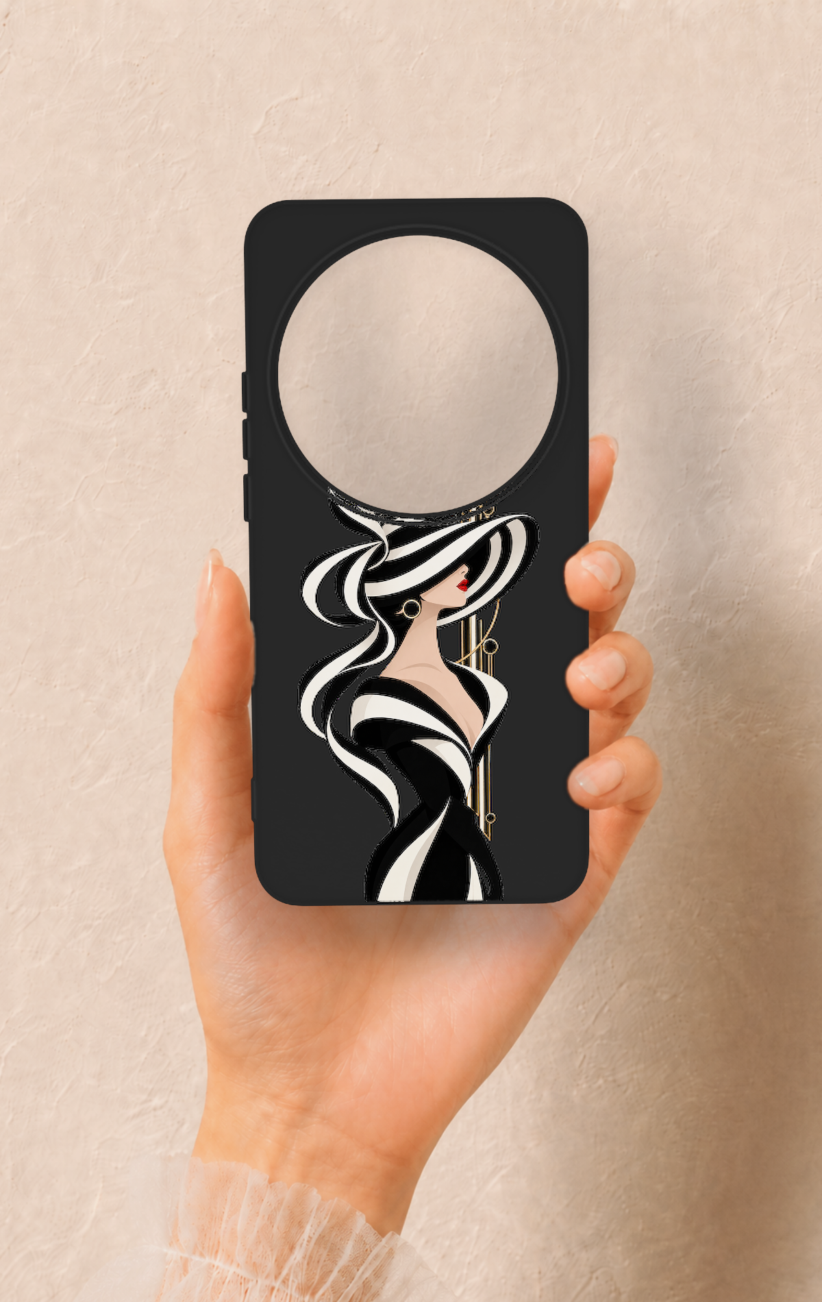 Xiaomi Mi 15 Ultra Uyumlu Lady Desenli Silikon Kılıf