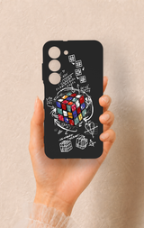 Samsung S23 Uyumlu Rubik Küb Desenli Silikon Kılıf