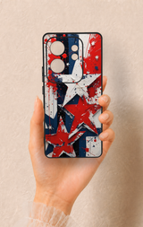 İnfinix Zero 30 Uyumlu Star Flag Desenli Silikon Kılıf