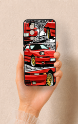 Poco F5 Pro Uyumlu Kırmızı Supra Desenli Silikon Kılıf