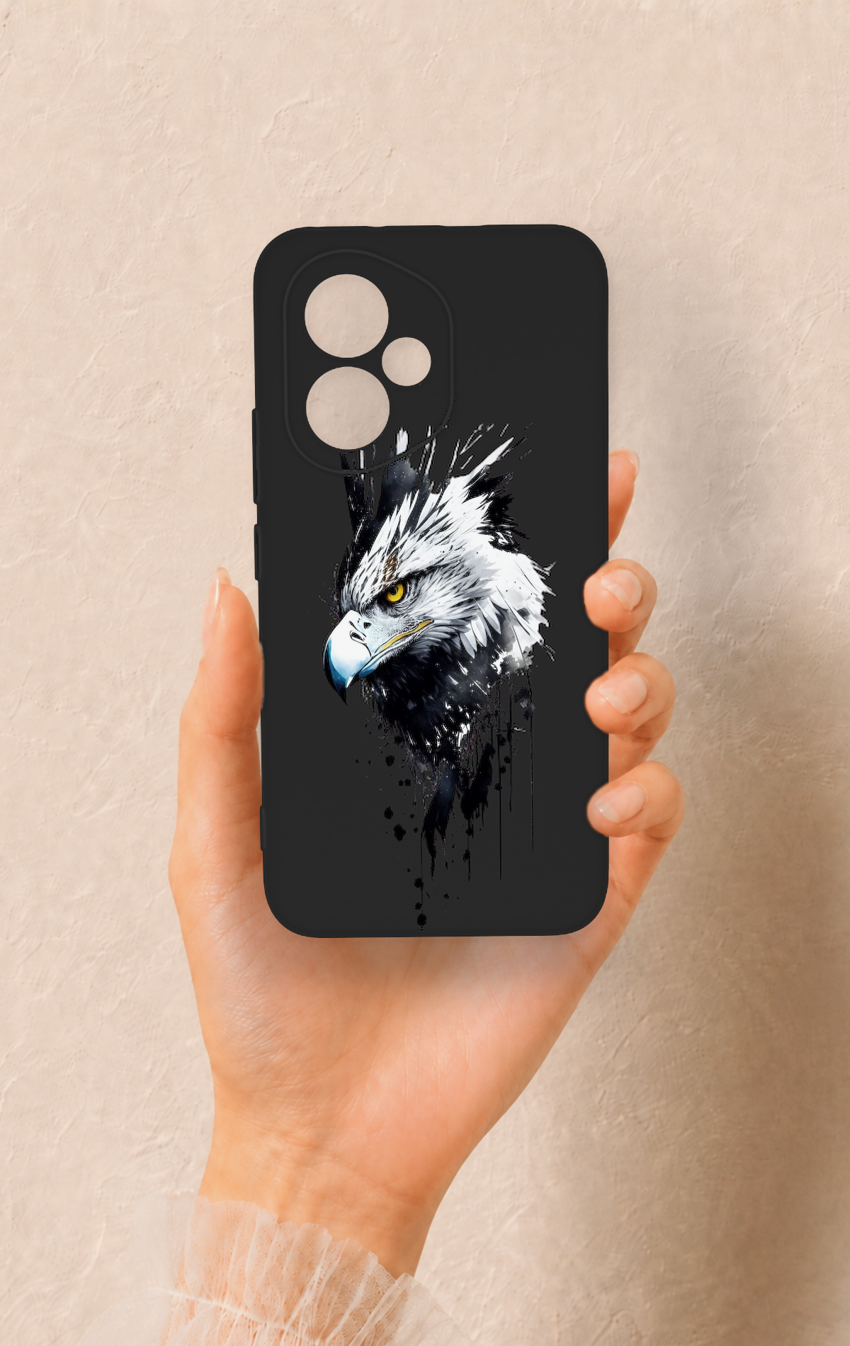 Honor 400 Uyumlu Bald Eagle Desenli Silikon Kılıf