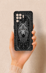 Oppo Reno 5 Lite Uyumlu Etnik Kurt Desenli Silikon Kılıf