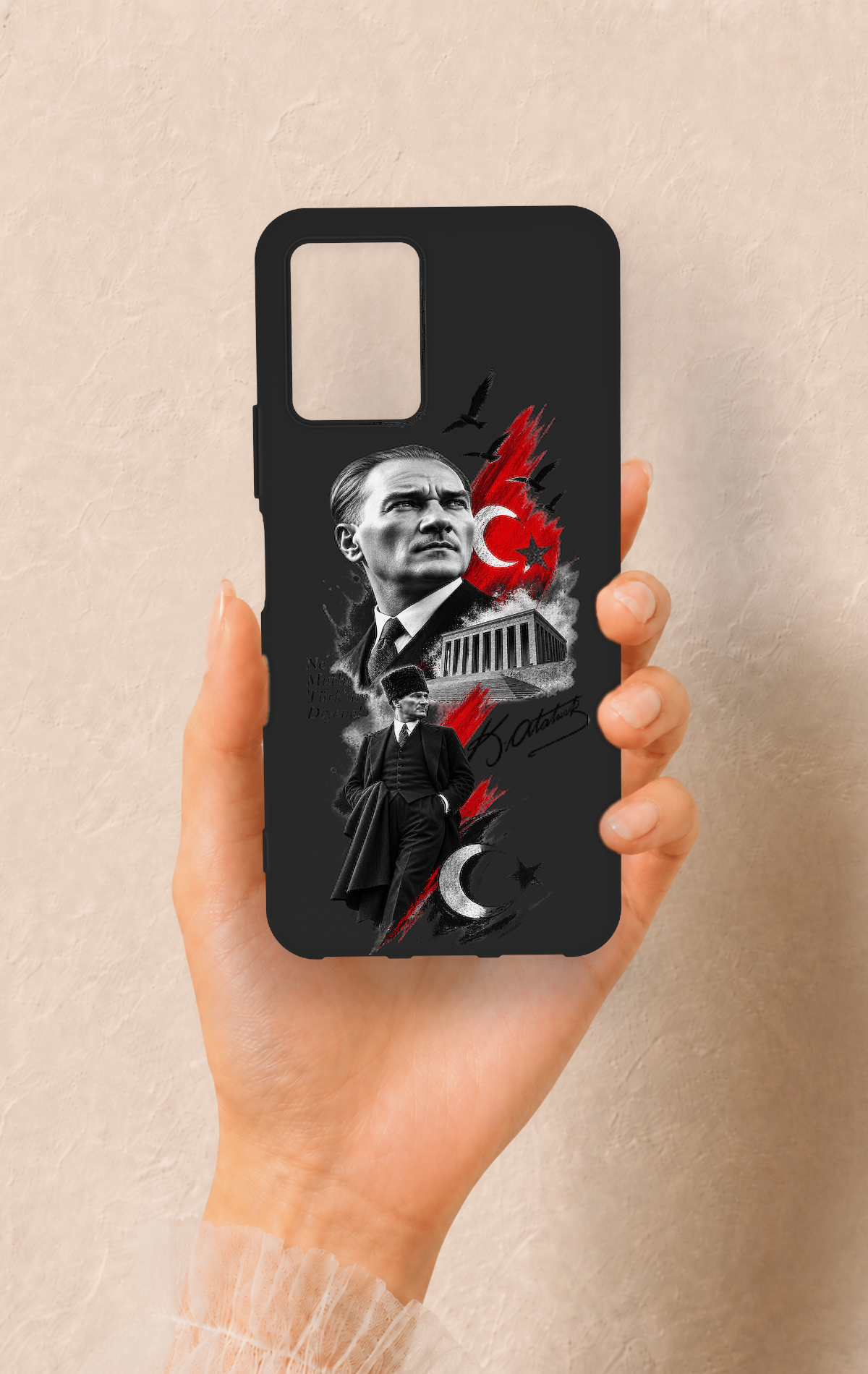 Vivo Y33S Uyumlu Atatürk Anıtkabir Desenli Silikon Kılıf