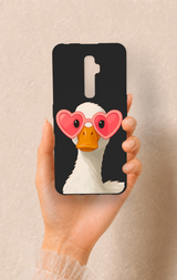 Oppo Reno 2Z Uyumlu Aşık Ördek Desenli Silikon Kılıf