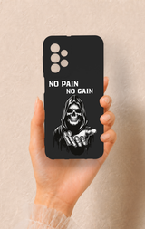 Samsung A23 Uyumlu No Pain No Gain Desenli Silikon Kılıf